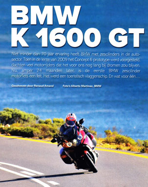 Test BMW K1600GT maart 2011